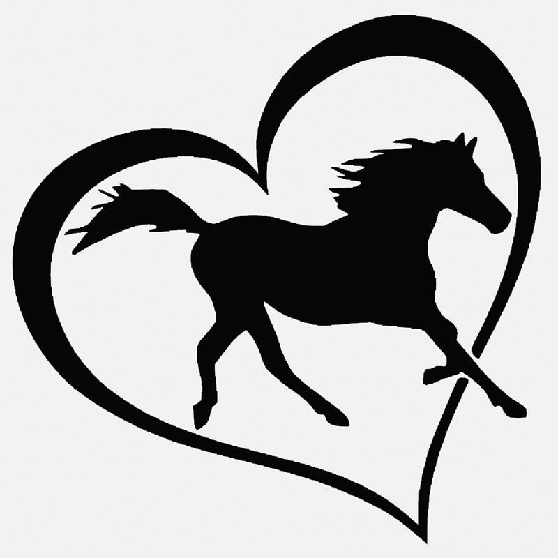 Download 2020 HotMeiNi Wholesale 15cm X 15cm Horse Heart Vinyl Decal Sticker Car Window Bumper Wall ...