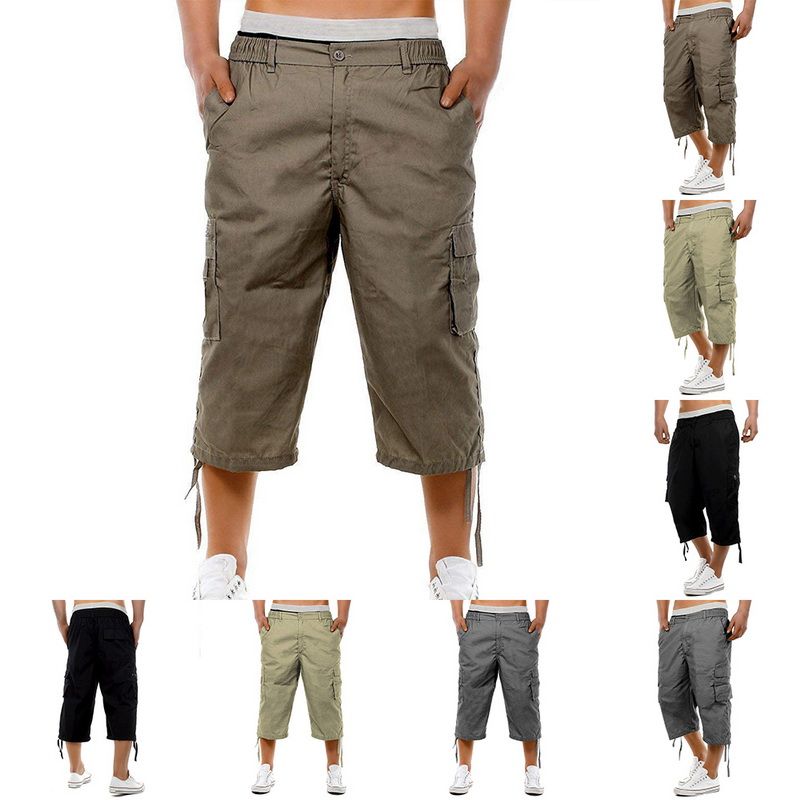 Compra Pantalon Corto Hombre Hombres Cargados Militares Pantalones Cortos  De Algodón De Verano Pantalones Cortos Para Hombres Sueltos Pantalones  Cortos De Múltiples Bolsillos Homme Casual Bermudas Pantalones Barato |  Entrega Rápida Y