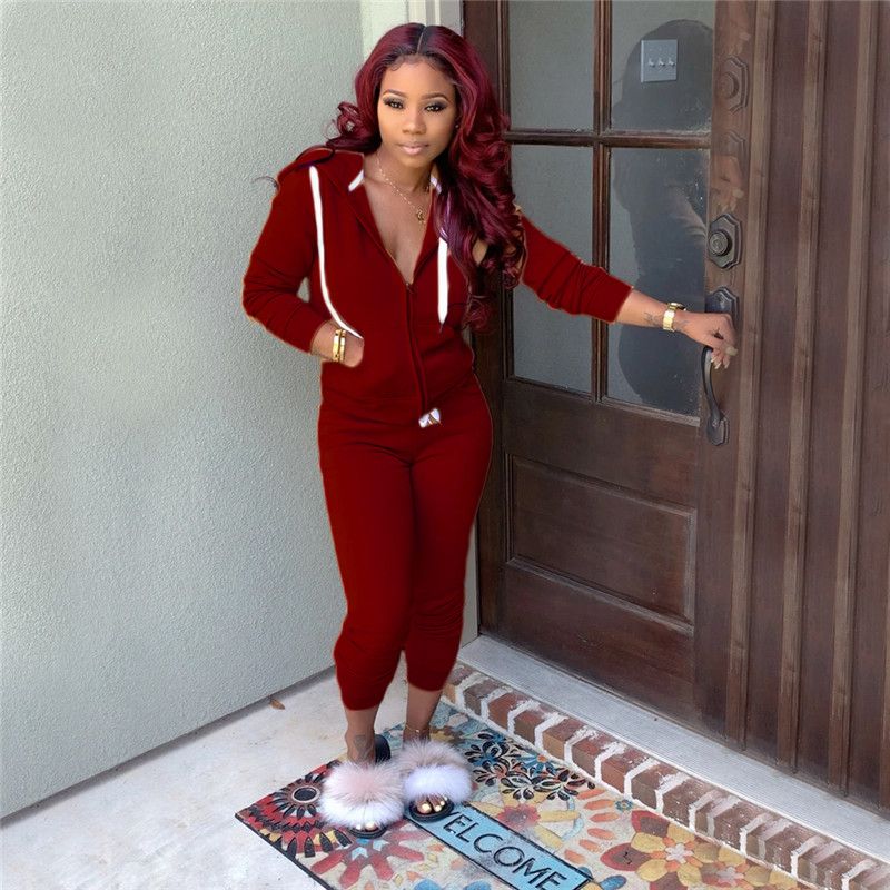 Compre Mujeres Sin Formato S XL 2 Piezas Conjunto Sweatsuit Polainas De La  Chaqueta De Manga Larga Caen Diseñador De Ropa Casual Ropa Deportiva Ropa  De Abrigo Chaqueta De Punto Capris 3694