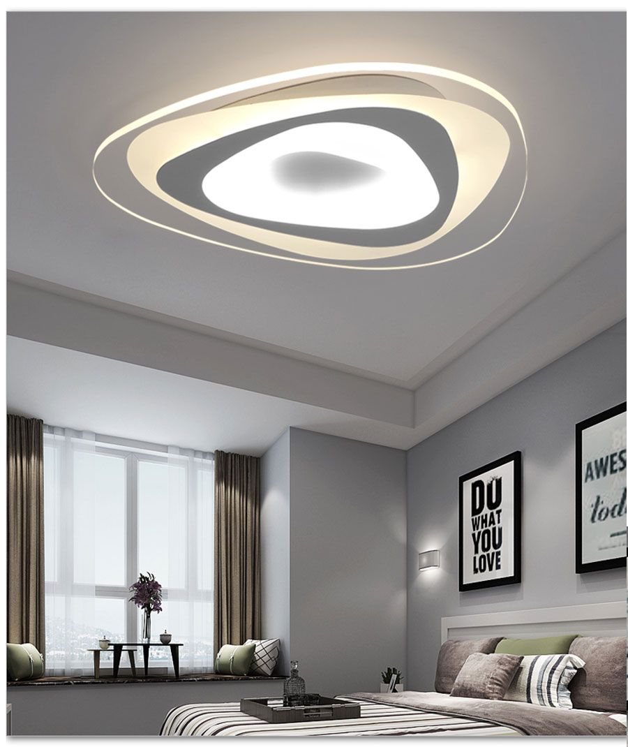 2019 Ultrathin Triangle Ceiling Lights Lamps For Living Room Bedroom Lustres De Sala Home Dec Led Chandelier Ceiling From Hu511600 90 46