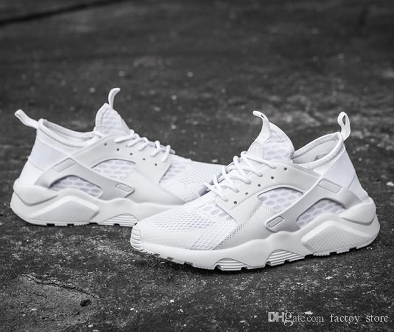 all white huaraches high top