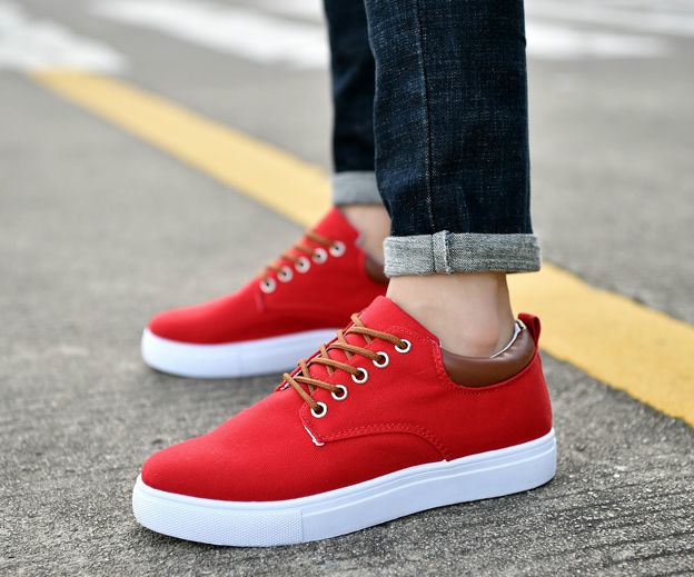 Fashion Korean Version Brand Cheap Casual Shoes Red Blue Sneaker