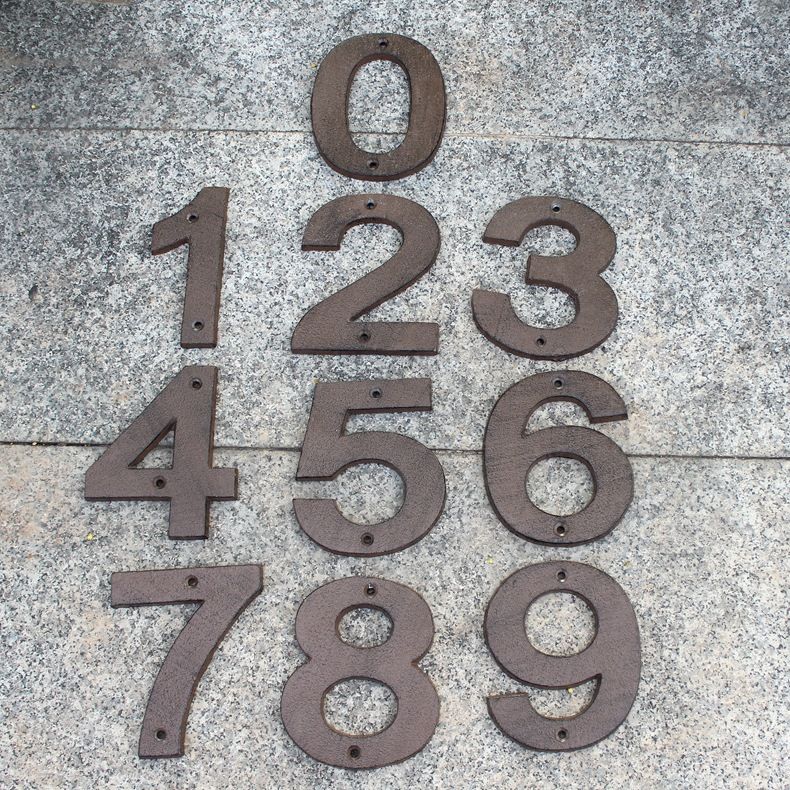 Big Cast Iron Letter Alphabet A Z Number 0 9 Antique Metal House