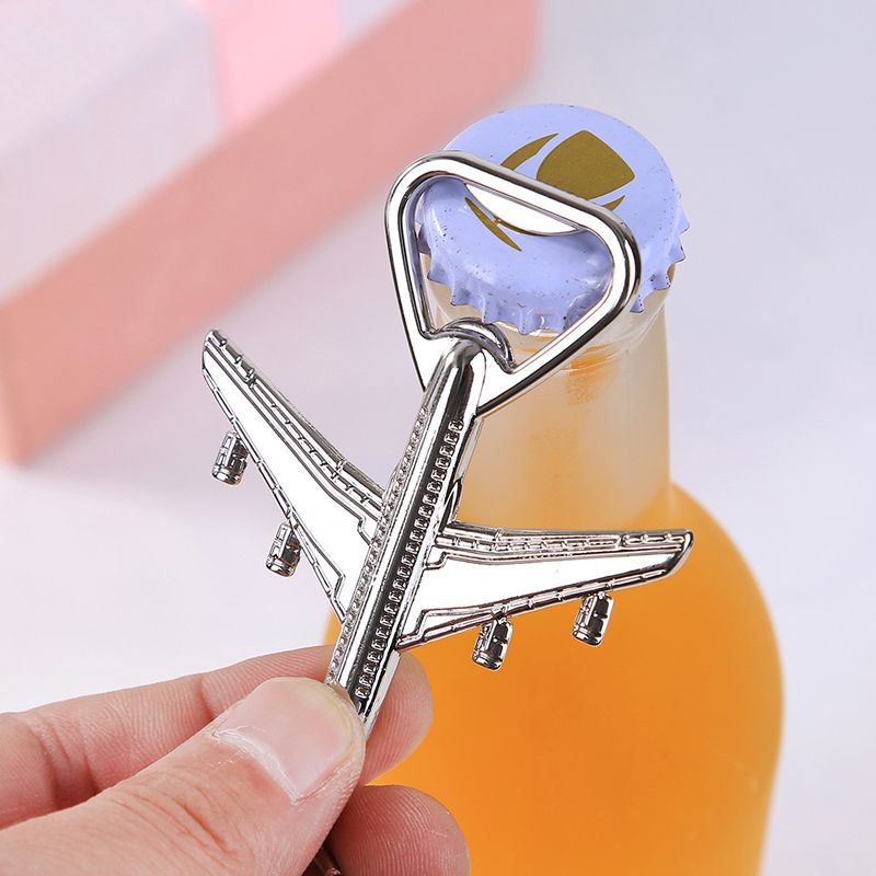 2020 Creative Airplane Beer Bottle Opener Aircraft Keychain Metal Plane