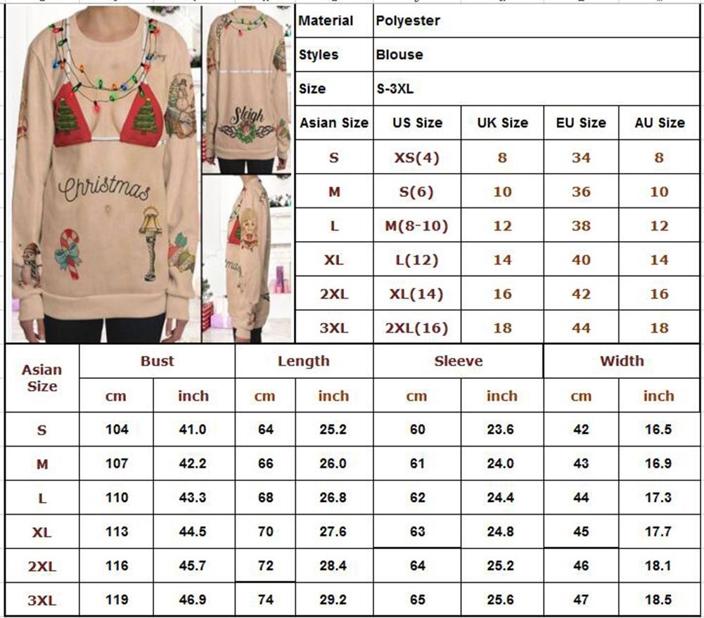 3D All Over Printed Bra Hairy Chest Tattoos Ugly Christmas Shirts Sweater UK