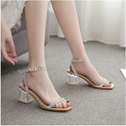 clear perspex sandals