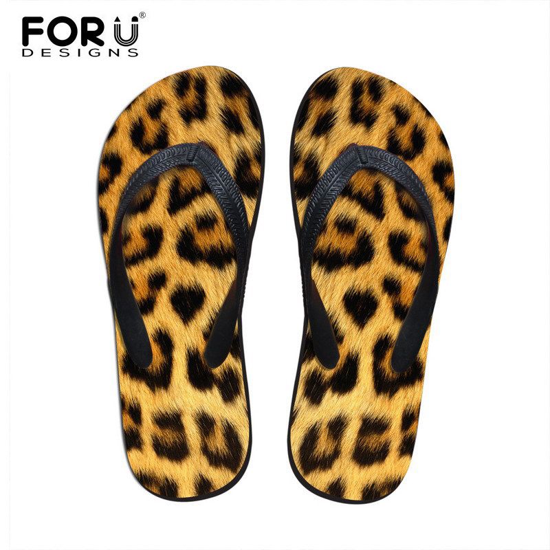 zebra print flip flops