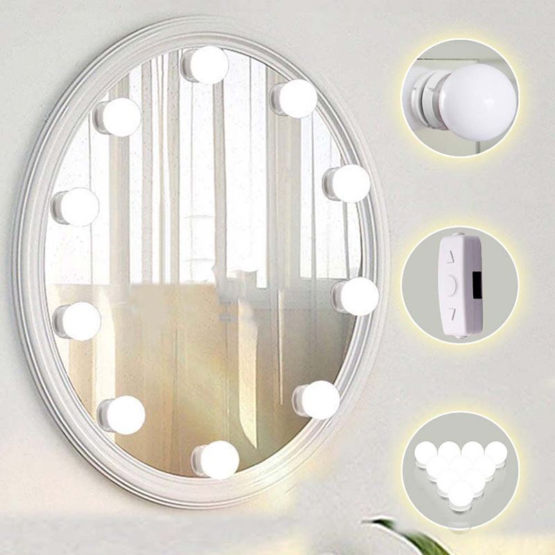 Led Bulb Vanity Makeup Mirror Adjustable Light Led Vanity Mirror