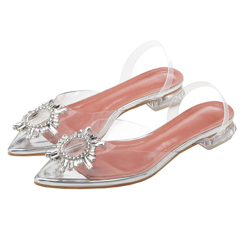 transparent flat shoes