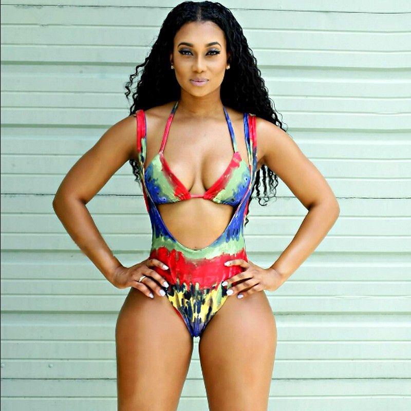 womens tie dye bathing suit