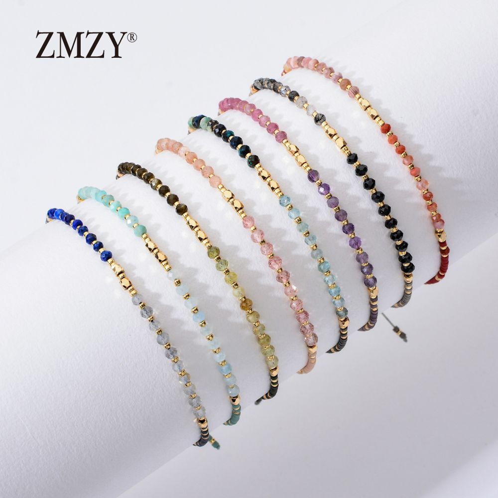 ZMZY Fashion New Natural Stone Beaded Bracelets For Women Adjustable