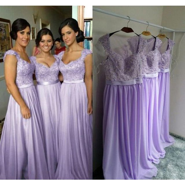 lavender gown for bridesmaid