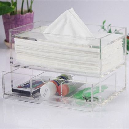 acrylic tissue box