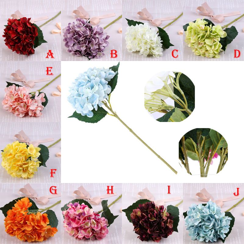 2020 Wedding Supplies Artificial Hydrangea Flower Head