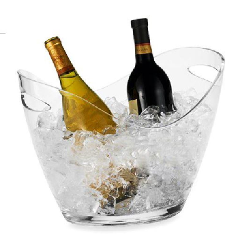 2020 Bar Plastic Acrylic Ice Bucket ,Red Wine Beer Ice Coolers