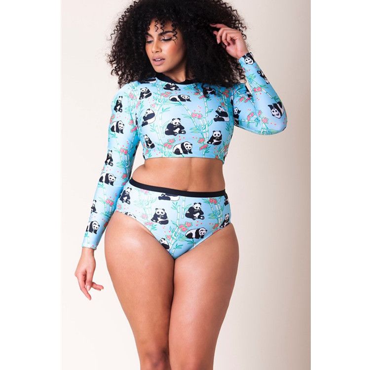 plus size long swimwear
