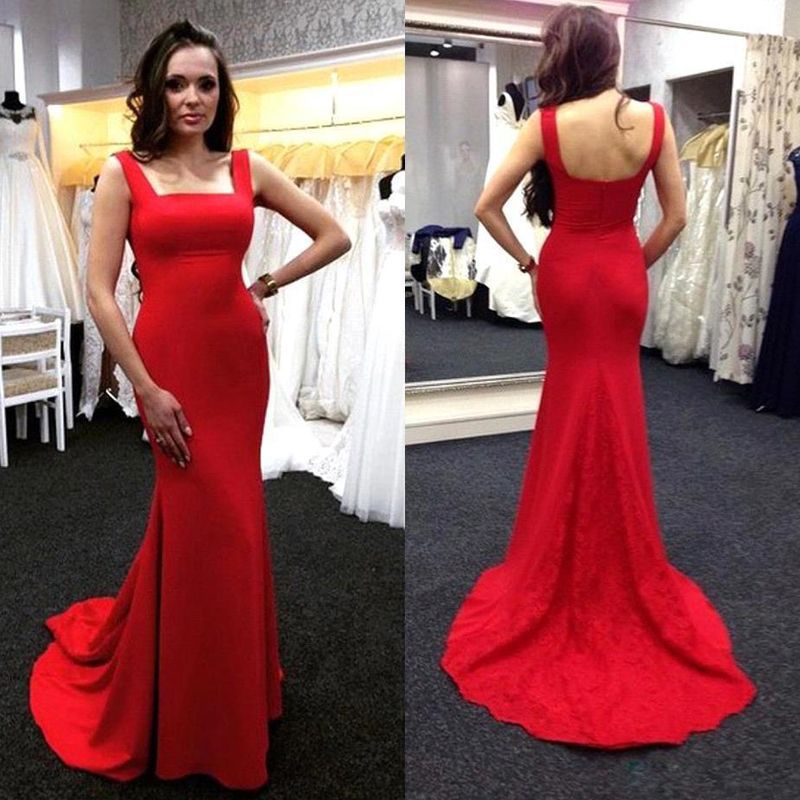 Stylish Red Mermaid Evening Dresses ...