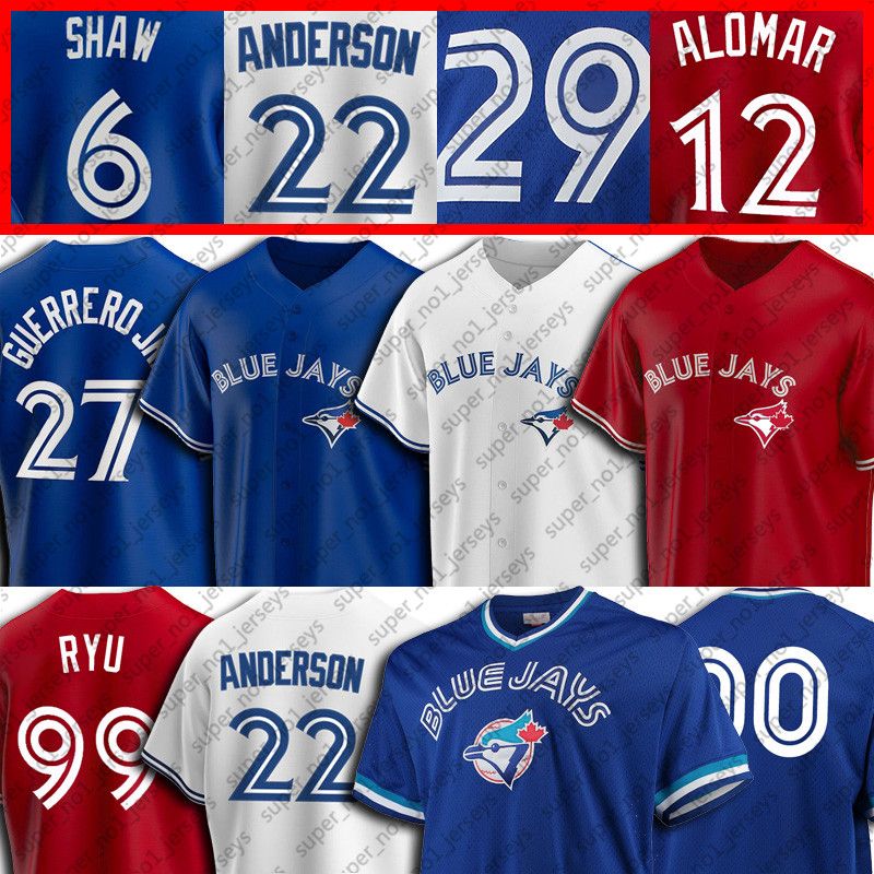 2020 27 Vladimir Guerrero Jr. Jersey 12 Roberto Alomar Jerseys 99 Hyun