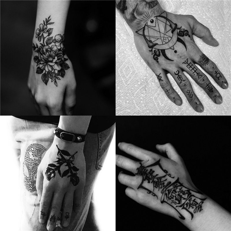 2020 designer dark hand back arm tattoo sticker simulation tattoo black rose tattoo sticker long lasting 2020 designer dark hand back arm tattoo sticker simulation tattoo black rose tattoo sticker long lasting