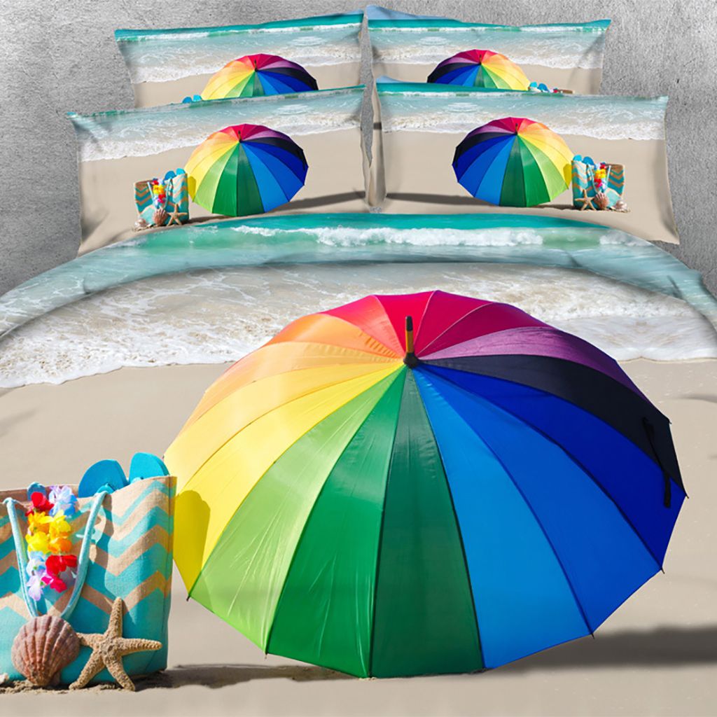 Ocean Bedding Beach Duvet Cover Bedding Set With Pillow Shams