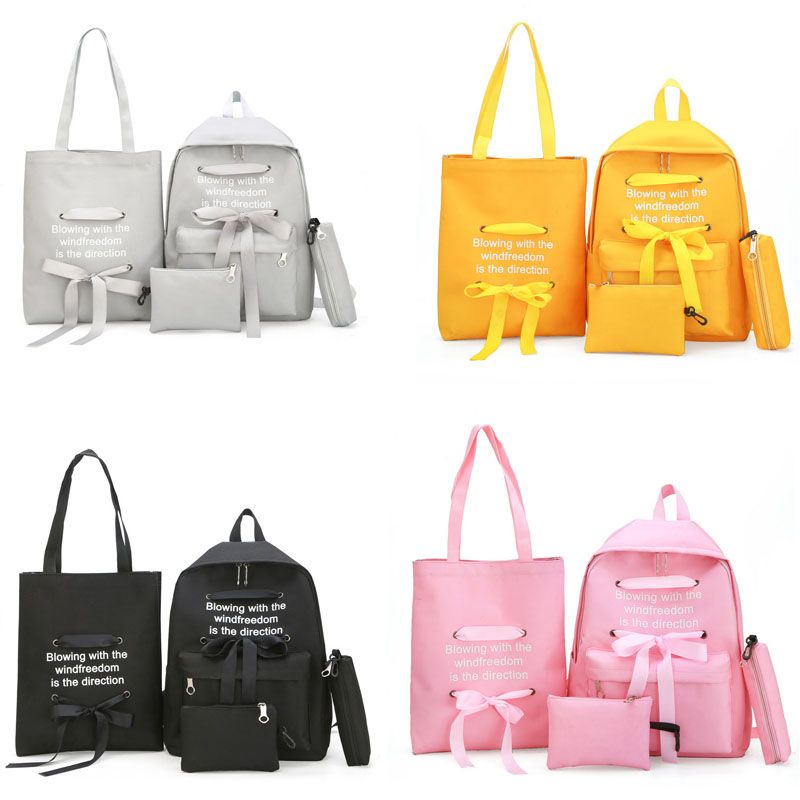 4 piece bow bag set