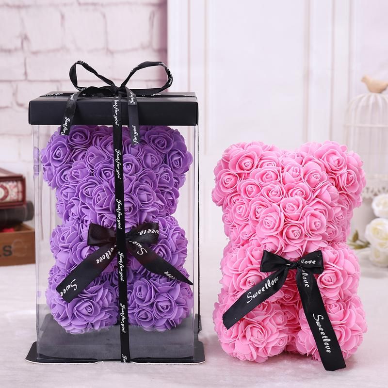 Grosshandel 25 16 Cm Diy Teddy Rose Bar Mit Box Artificial Pe Blumen Bar Rose Valentinstag Fur Freundin Frauen Ehefrau Weihnachtsgeschenk Von Shuishu 26 13 Auf De Dhgate Com Dhgate
