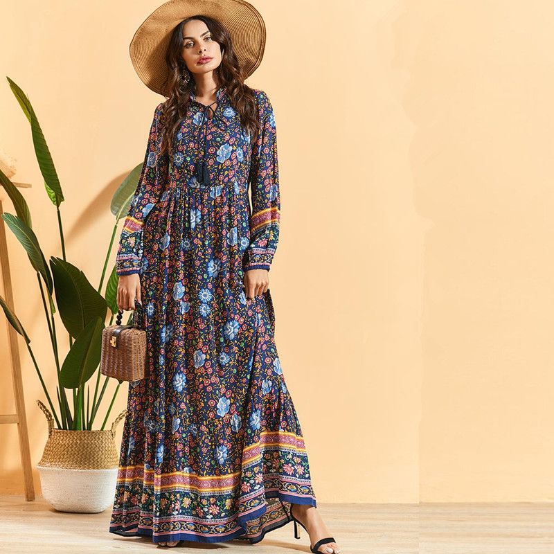 2020 Vetement Femme 2020 Abaya Arabic Muslim Maxi Dress Kaftan Pakistani Hijab Elbise Caftan Morrocan Islamic Dresses Robe Abito Lung From Huoxiang 28 68 Dhgate Com