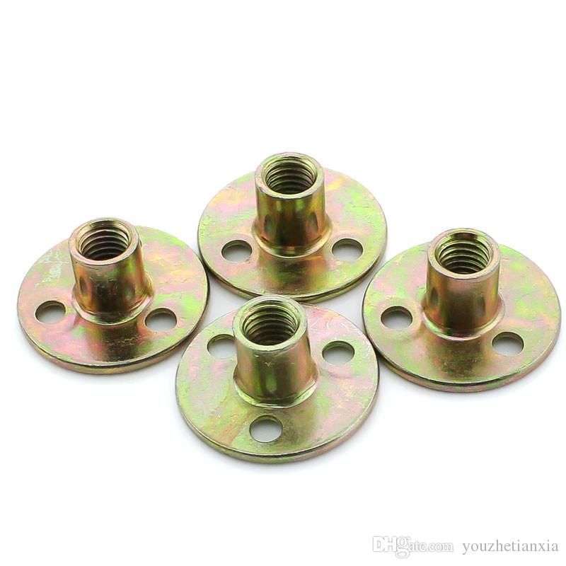 Zinc Plated Nuts Iron Zinc Plating 5Pcs M6 M8 M10 Three Hole Lock Nut Round Base Furniture Nuts 3 Types for Household M837 Zinc Plated Nuts Iron Zinc Plating 5Pcs M6 M8 M10 Three Hole Lock Nut Round Base Furniture Nuts 3 Types for Household M837