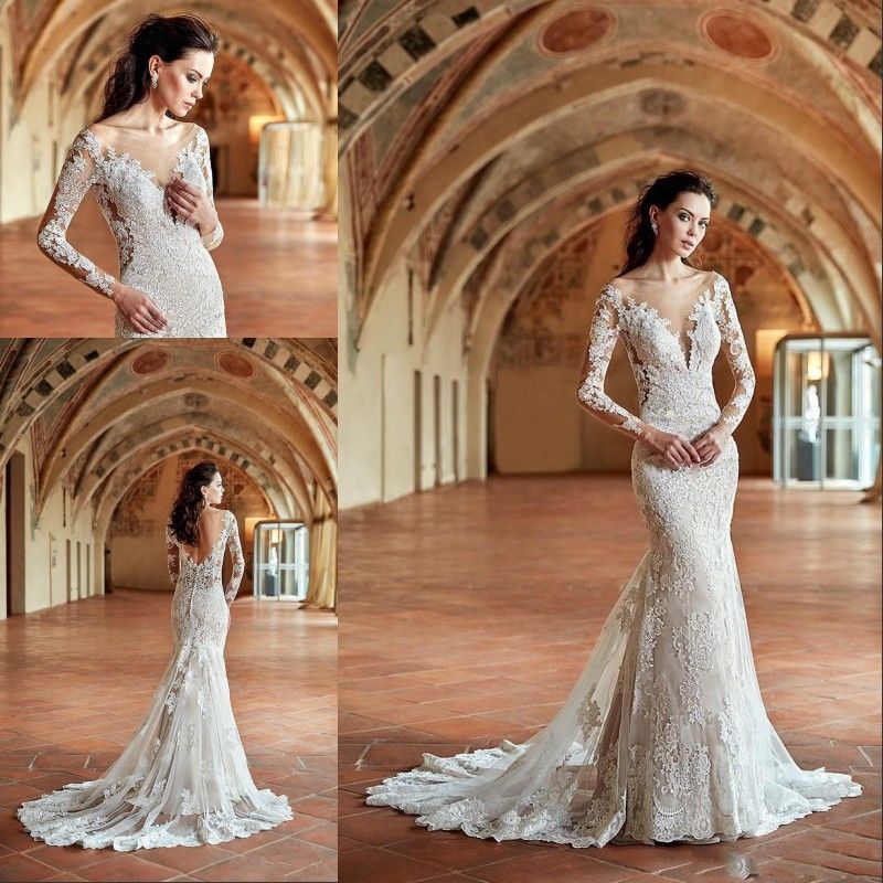 mermaid wedding gown design