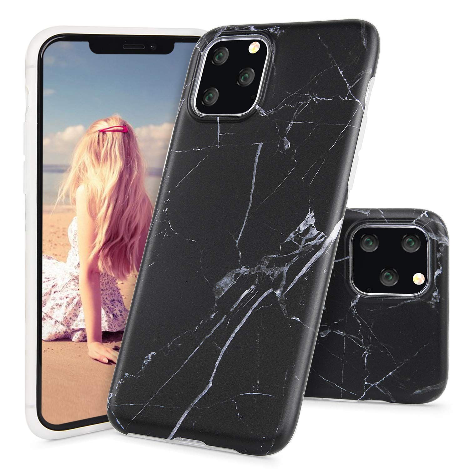 Compre Capinha Para IPhone 11 Pro Mármore Preto Fosco Design Fina Anti  Arranhões Capa De Telefone Para Absorção De Choque Flexível TPU Bumper Soft  Case Para IPhone 11pro Barato | Entrega Rápida