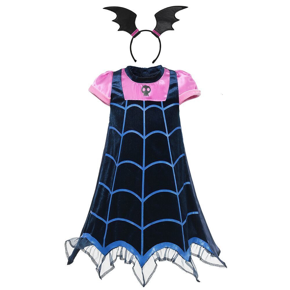 Disfraces Cosplay chica Vampirina los niños se visten ropa de niñas de Halloween del regalo de la fiesta de cumpleaños del vampiro de verano Disfraces Cosplay chica Vampirina los niños se visten ropa de niñas de Halloween del regalo de la fiesta de cumpleaños del vampiro de verano