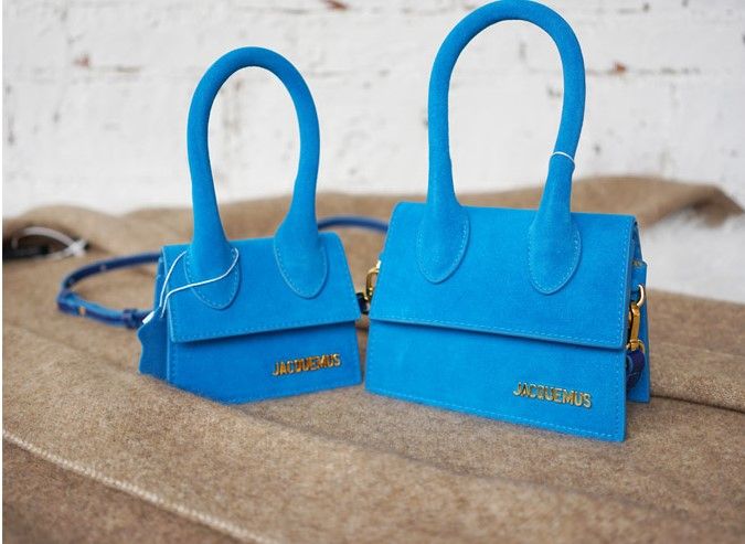 jacquemus blue mini bag