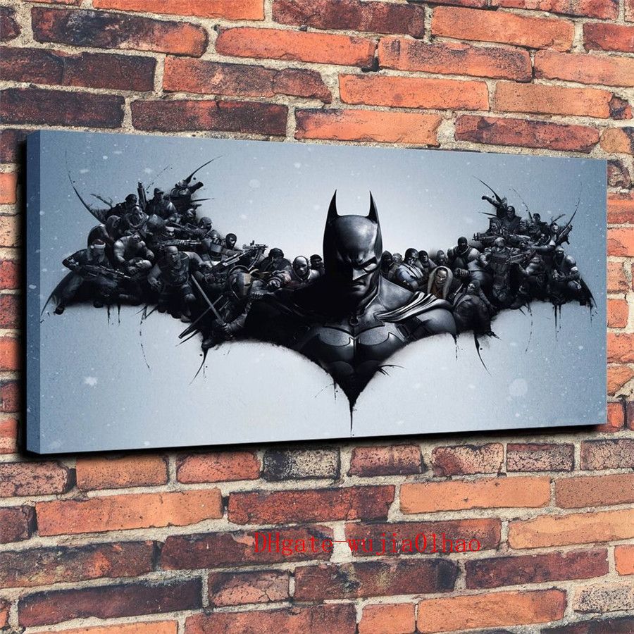 Batman, Pintura de la lona Sala de estar Decoración del hogar Moderno Arte  Mural Pintura al