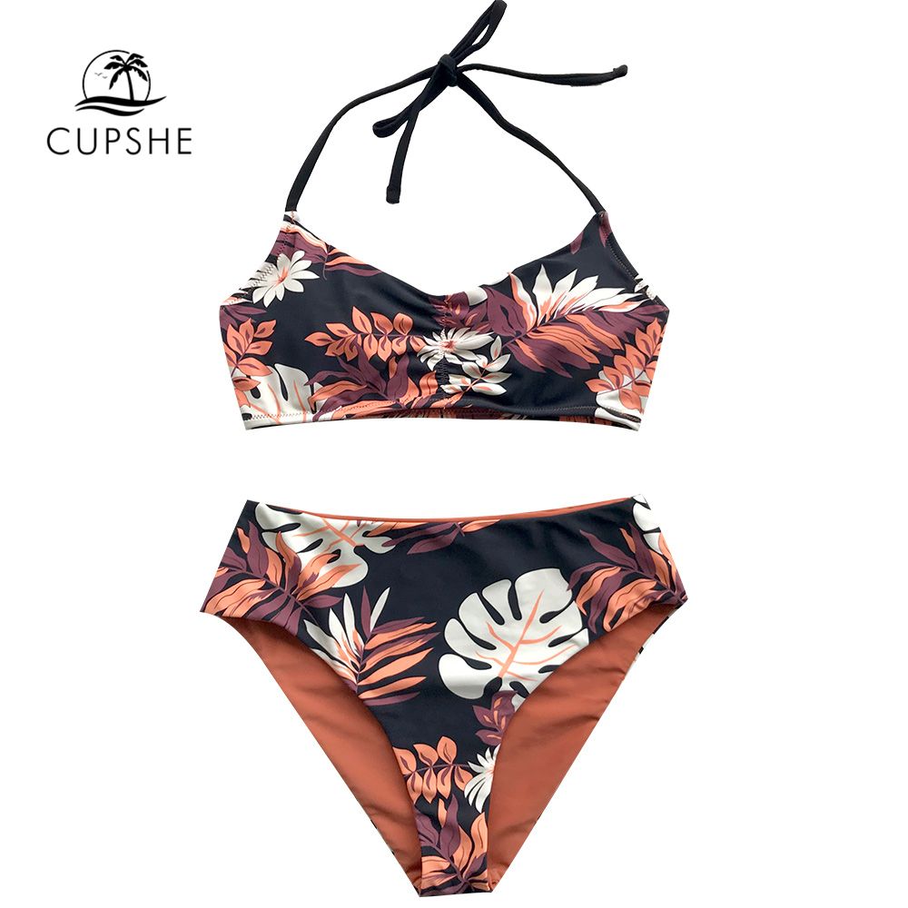 cupshe leaf bikini
