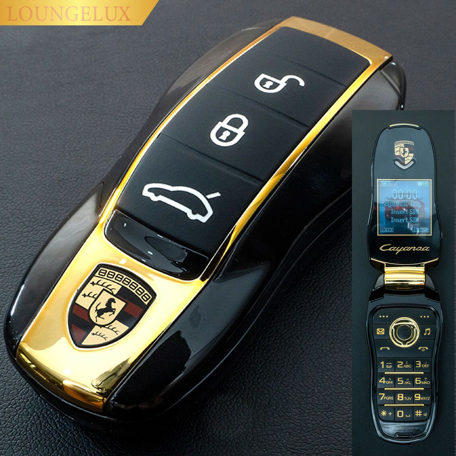 NEW Unlocked Small Flip Racing Car Key Fob Model Mobile ...