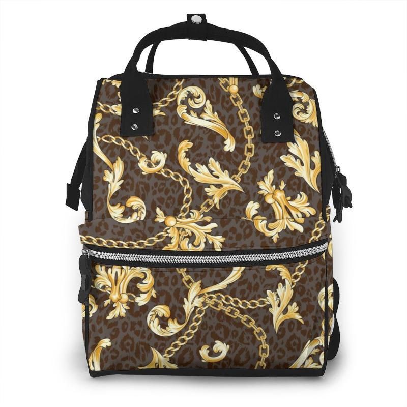 leopard print nappy bag