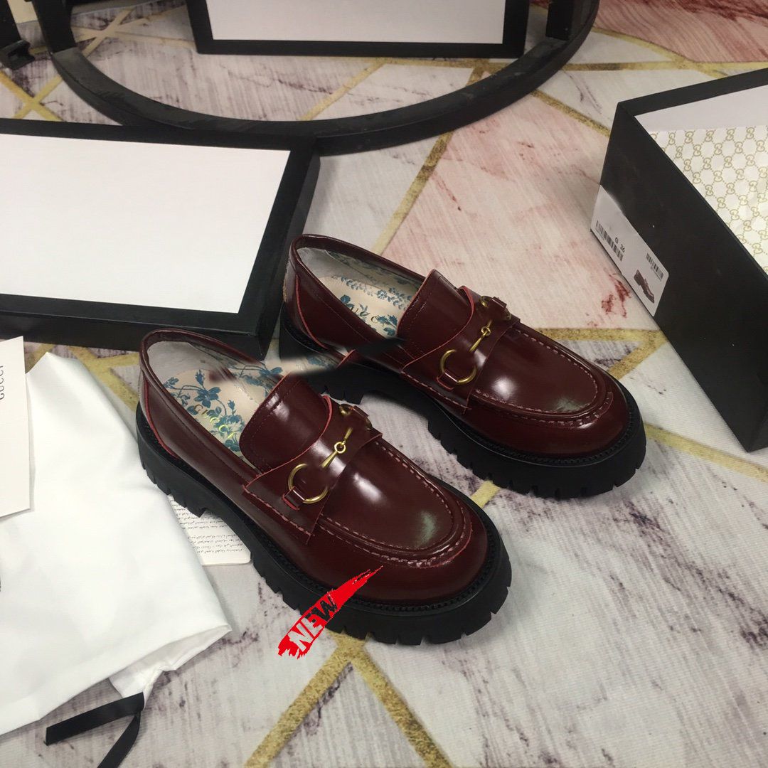 leather lug sole loafer