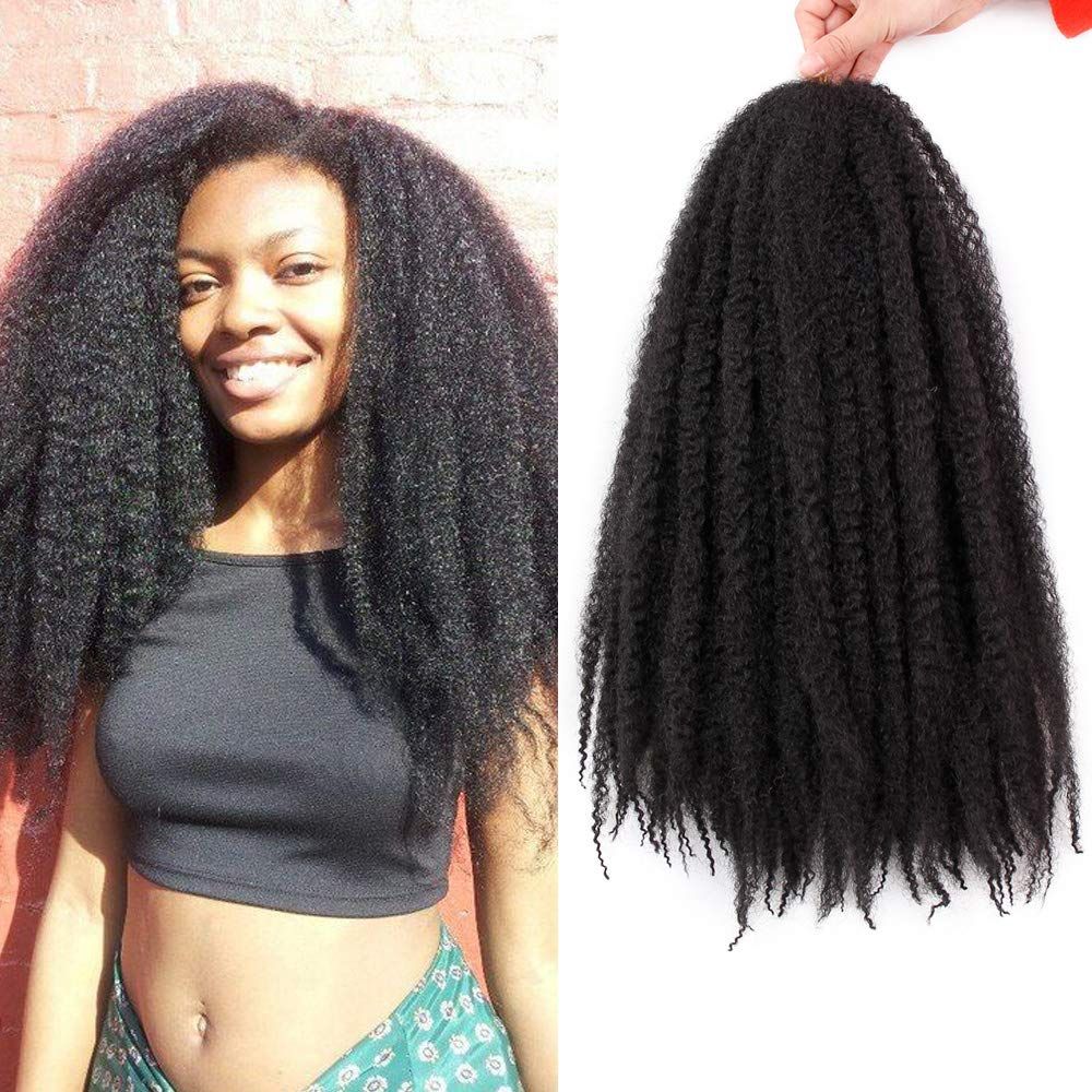 2019 Hot Selling 18inches Marley Braids Hair Extension Ombre Afro