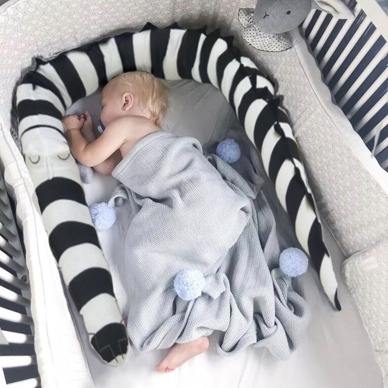 2020 Newborn Baby Bed Bumper Cartoon Crocodile Protector Crib