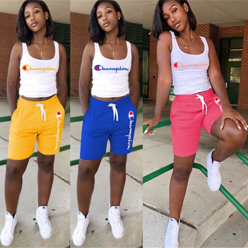 champion shorts set womens