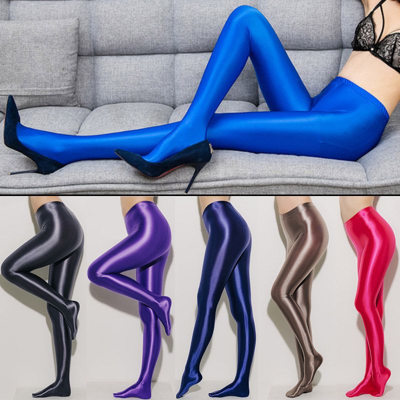 glossy opaque tights