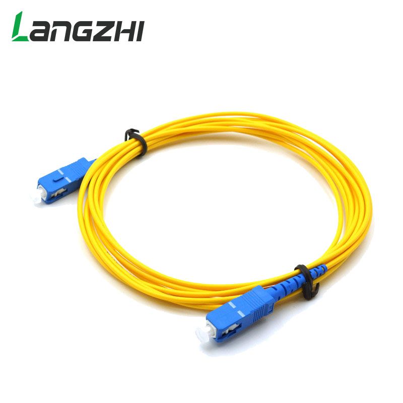 2 Core SC to SC single mode 100 meters FTTH cables Fiber Optic jumper