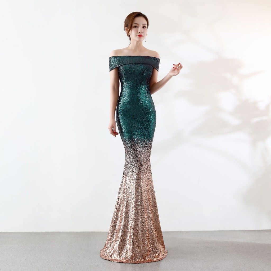 Compre Sirena Con Lentejuelas Vestidos Para Bodas Novias Novias Vestidos De Mucama Elegante Fiesta De Noche Desgaste Barato En Stock es A 64,93 € Del Tanyabridal | DHgate.Com