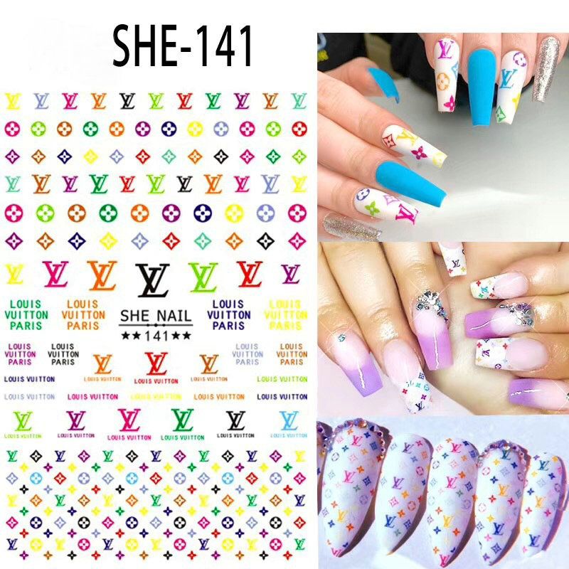 sticker decal for louis vuitton nail stickers