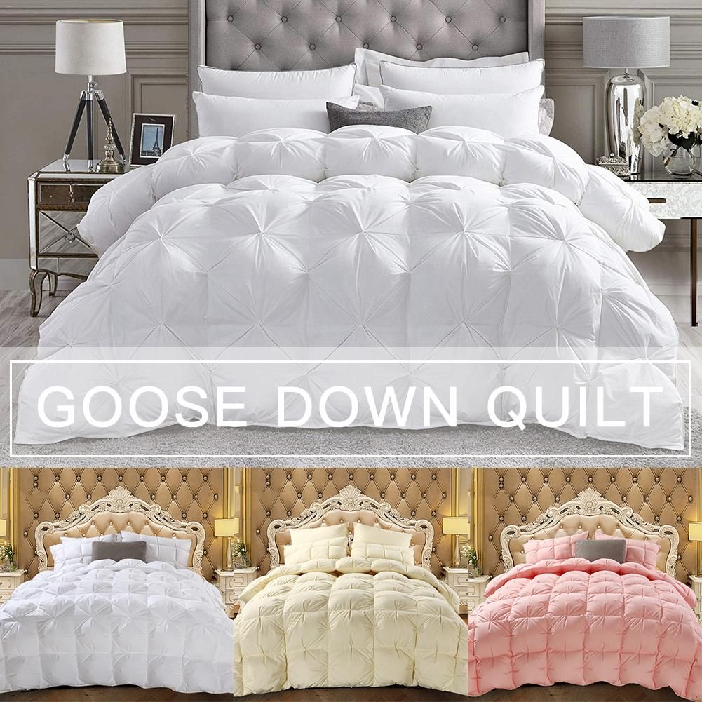 2020 Goose Down Quilt Duvets Thickening Winter Comforters 100