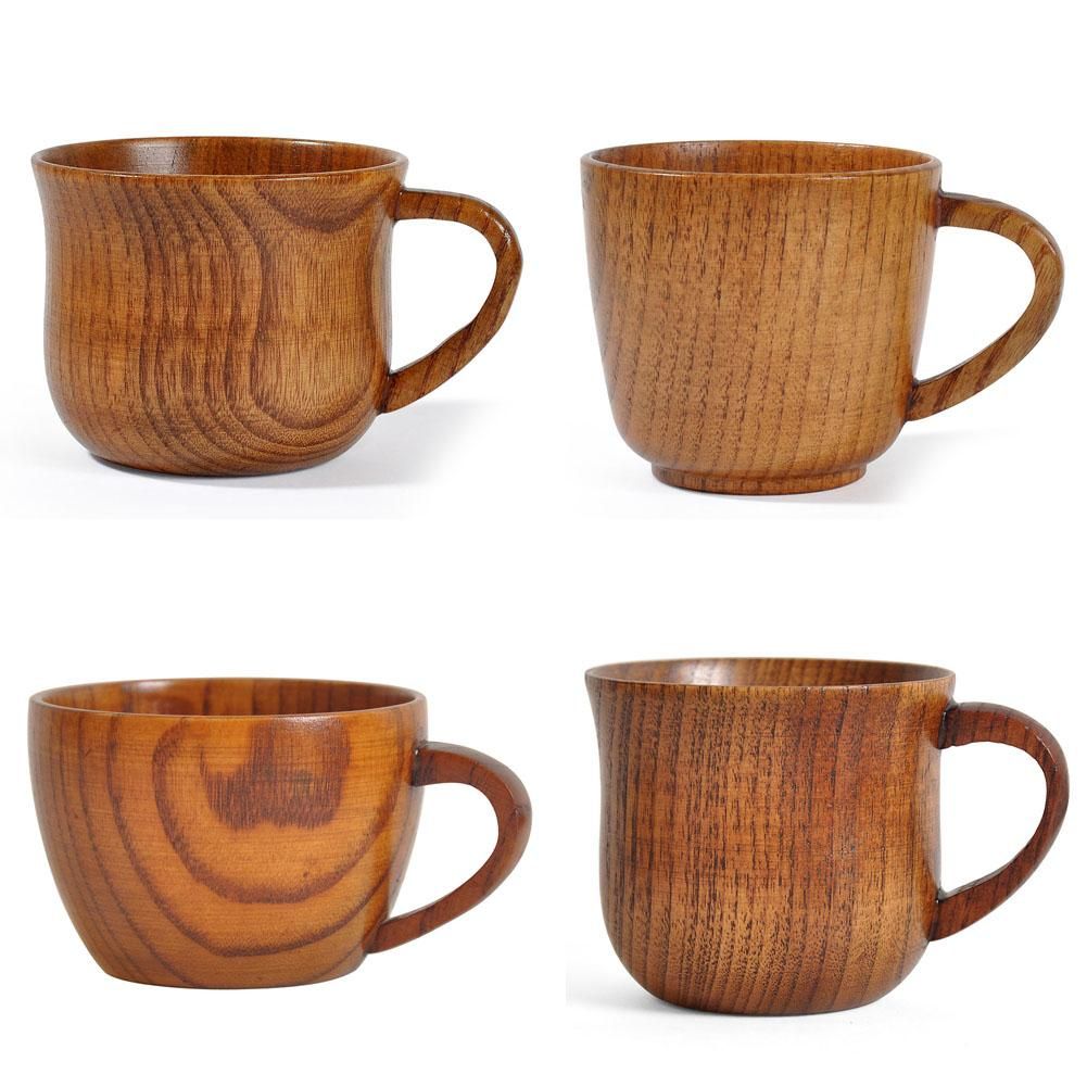 Copa De Madera Natural Resistente Al Calor Taza De Espresso Copa De Madera Natural Resistente Al Calor Taza De Espresso