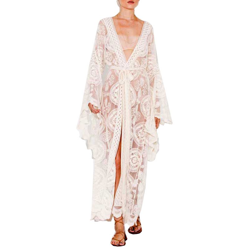 plus size white beach cover up