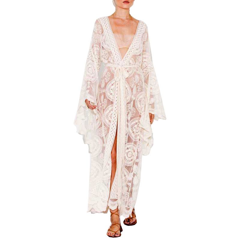 lace kimono dress