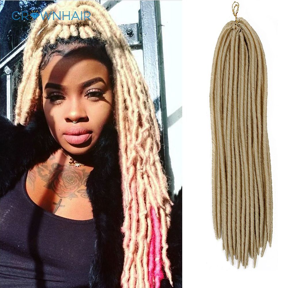 2019 18 Inch 24strands Pack Goddess Faux Locs Crochet Hair
