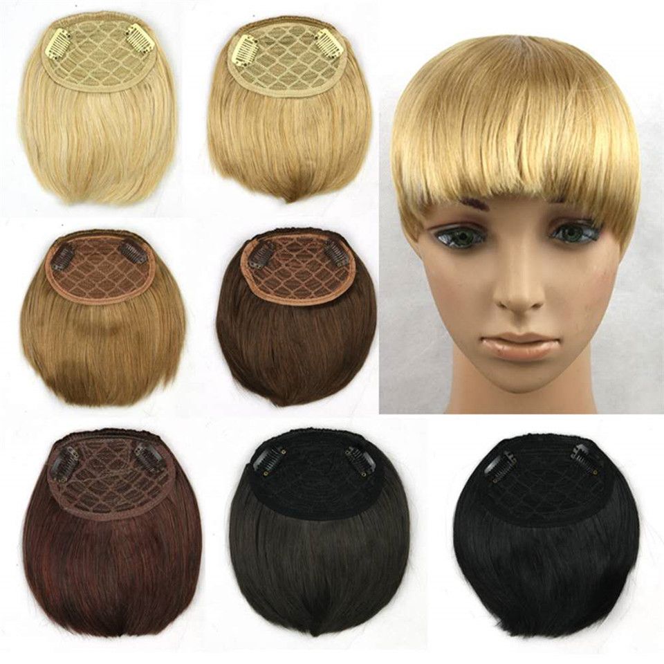 Fashion Simple Women S Straight Hair One Knife Type Bangs Chemical